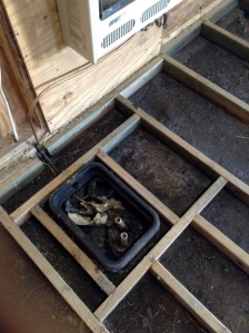 Where the plumbing came in, along with some very improperly run electrical and natural gas (read dangerous). 