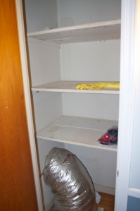 Thats the closet that gets in the way and is not entirely useful. 